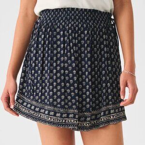 Faherty "Emery" Block Print Skirt